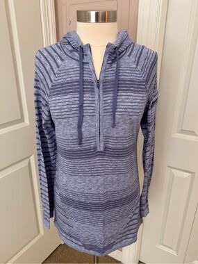 ATHLETA Quarter/Half-Zip Hoodie (Purple)